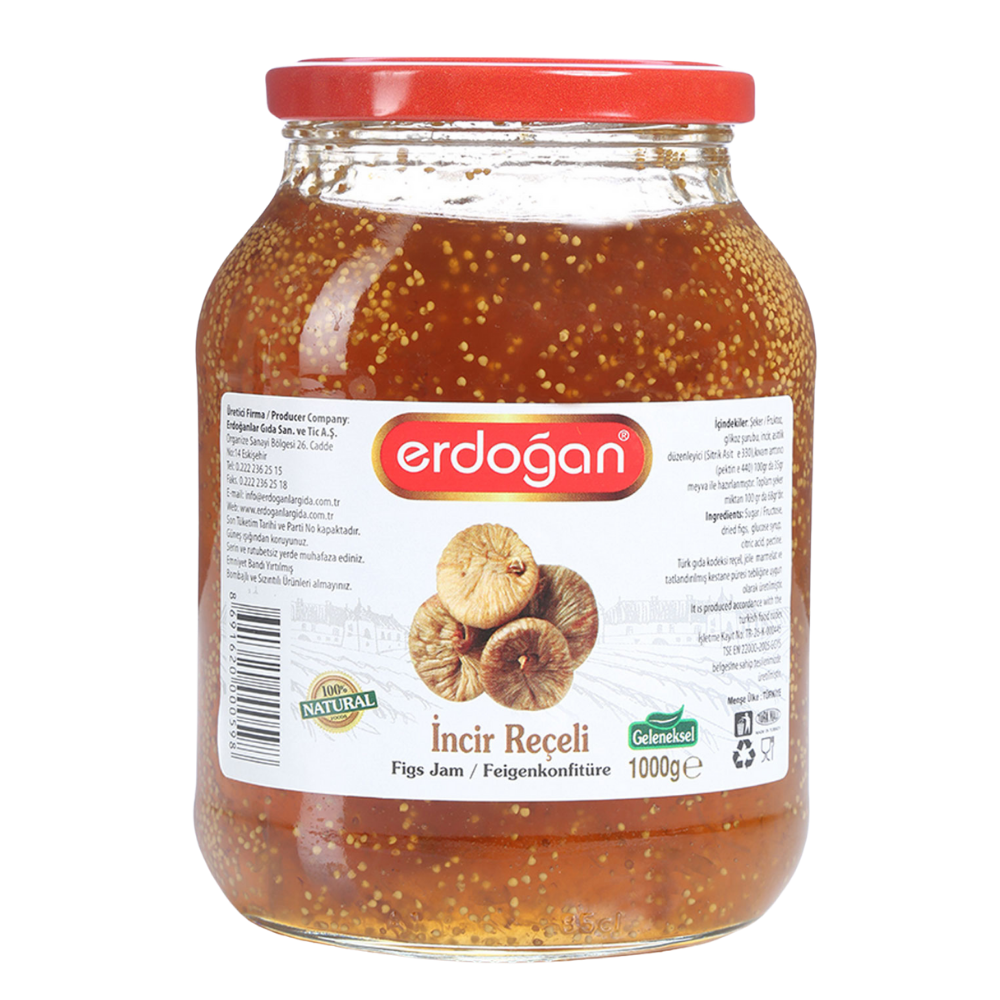 ERDOĞAN KAVANOZ REÇEL İNCİR 1000 GRREÇELERDOĞAN200104