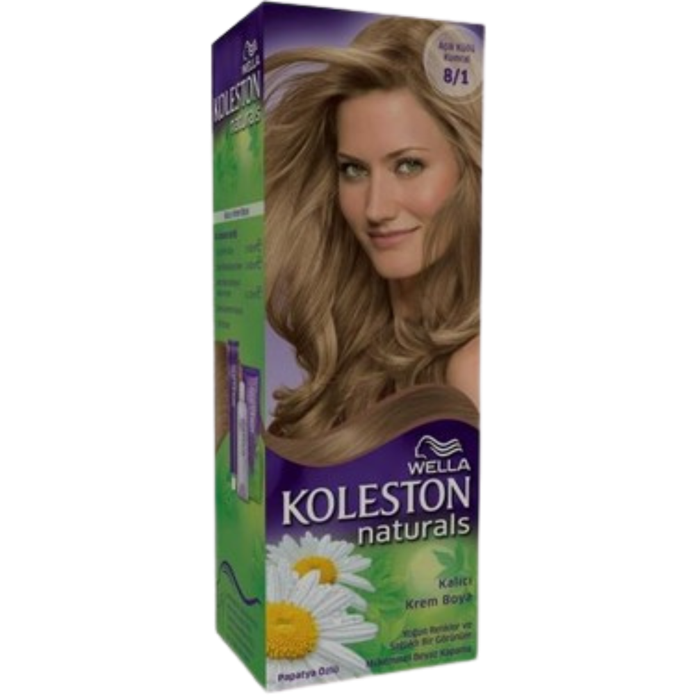 KOLESTON NATURALS 8/1 AÇIK KÜLLÜ KUMRAL KREM BOYASAÇ BOYASIKOLESTONS3614229714180