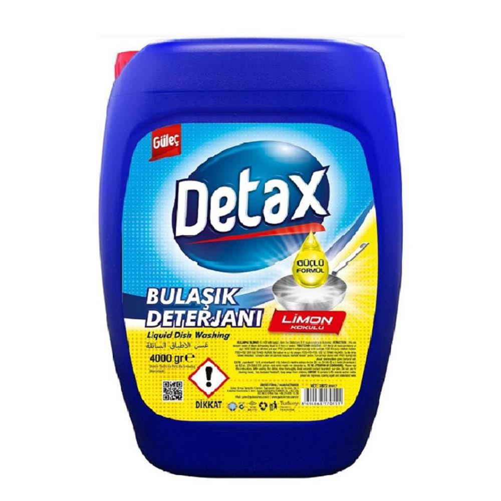 GÜLEÇ DETAX LİMON SIVI BULAŞIK DETERJANI 4 KGSIVI BULAŞIK DETEJANIDETAX212805