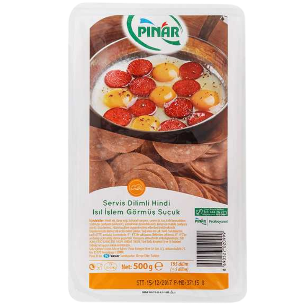 PINAR SUCUK DİLİMLİ SERVİS 500 GRSUCUKPINAR152901852
