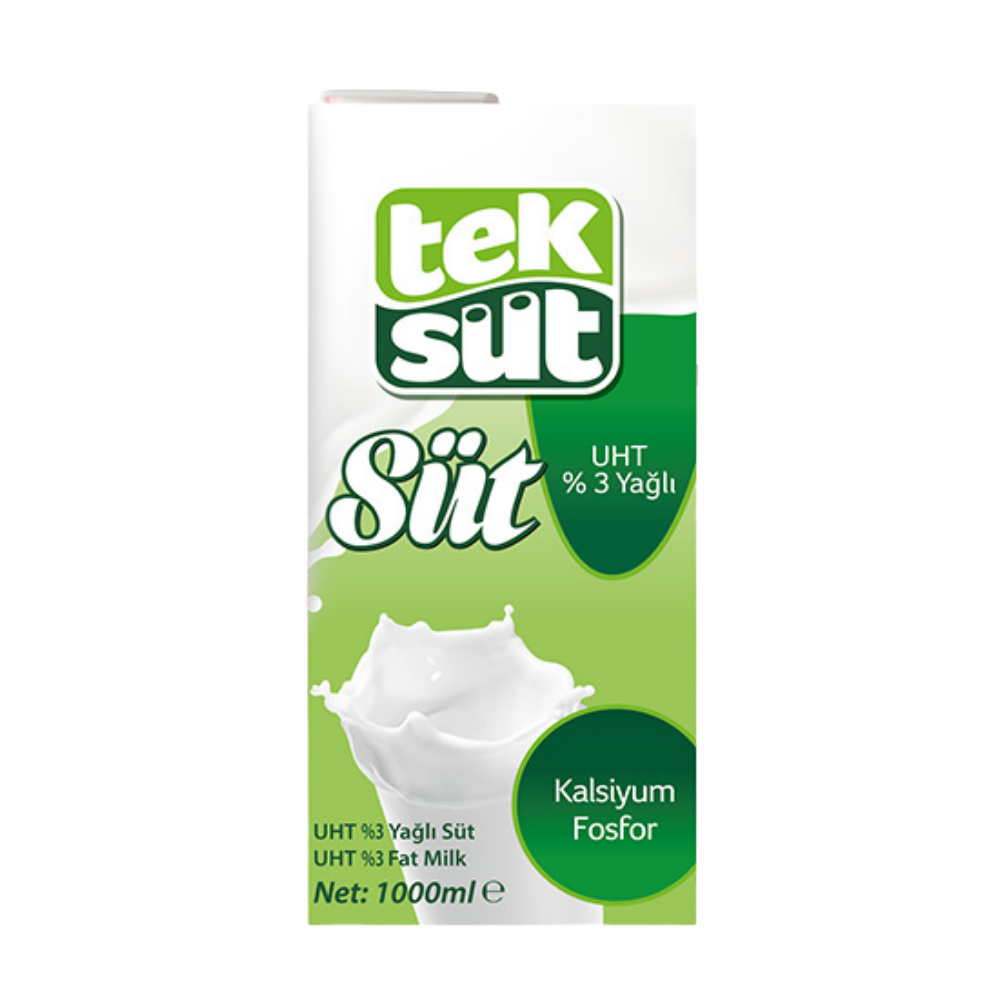 TEKSÜT UHT YAĞLI SÜT %3 YAĞLI.SÜTTEKSÜT152.01.70.7000.01000