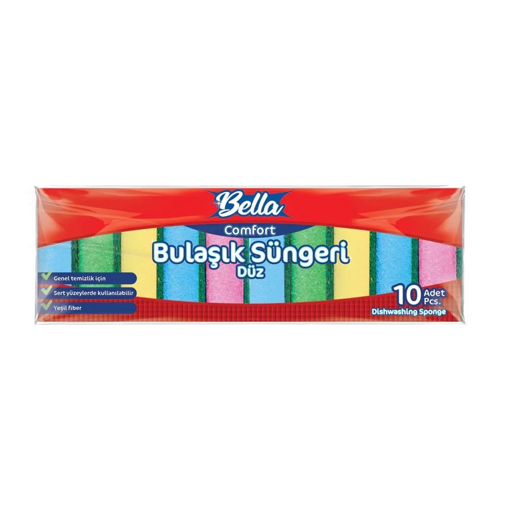 BANAT COMFORT 10LU BUL DÜZ SÜNGER/RENKLİTEMİZLİK SÜNGERİBANAT8.35.732499
