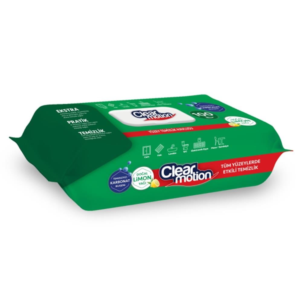 CLEAR MOTİON YÜZEY TEMİZLEME HAVLUSU LİMON-LAVANTA 100‘LÜTEMZİLİK BEZİCLEAR28005997