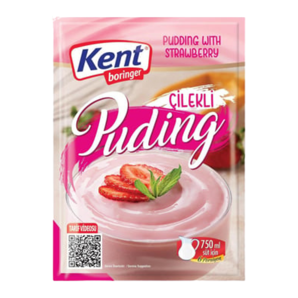 KENT BORİNGER PUDİNG ÇİLEKLİ 125 GRTOZ TATLILARBORİNGERMYT00070