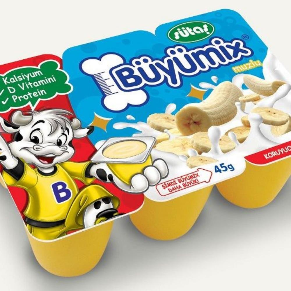 SÜTAŞ BÜYÜMİX ÇİLEKLİ 6*35 GRTOZ TATLILARSÜTAŞS8690767674884