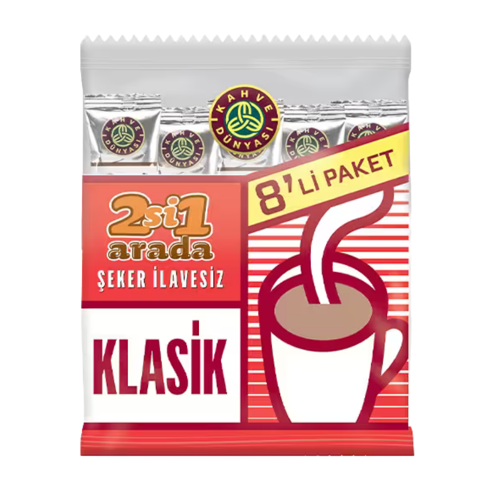 KAHVE DÜNYASI 2 Sİ 1 ARADA KLASİK 8 LİTÜRK KAHVESİKAHVE DÜNYASI9755