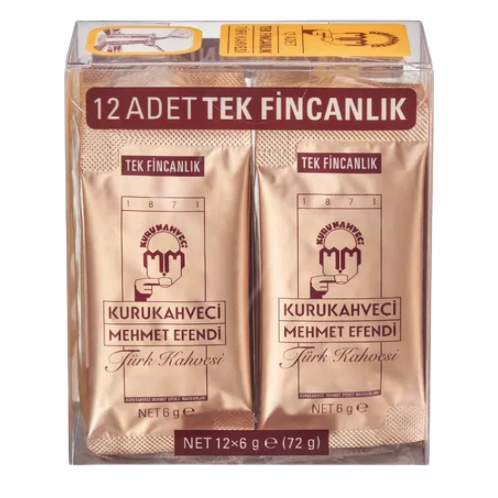 MEHMET EFENDİ TÜRK KAHVESİ TEK FİNCANLIK 12*6 GRTÜRK KAHVESİMEHMET EFENDİ100205010