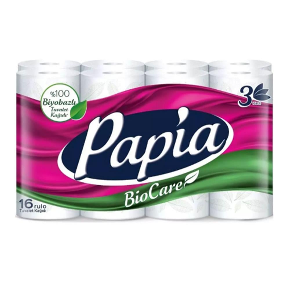 PAPİA BİYOBAZLI TUVALET KAĞIDI 3 KAT 16 LITUVALET KAĞIDIMarkasız50001695