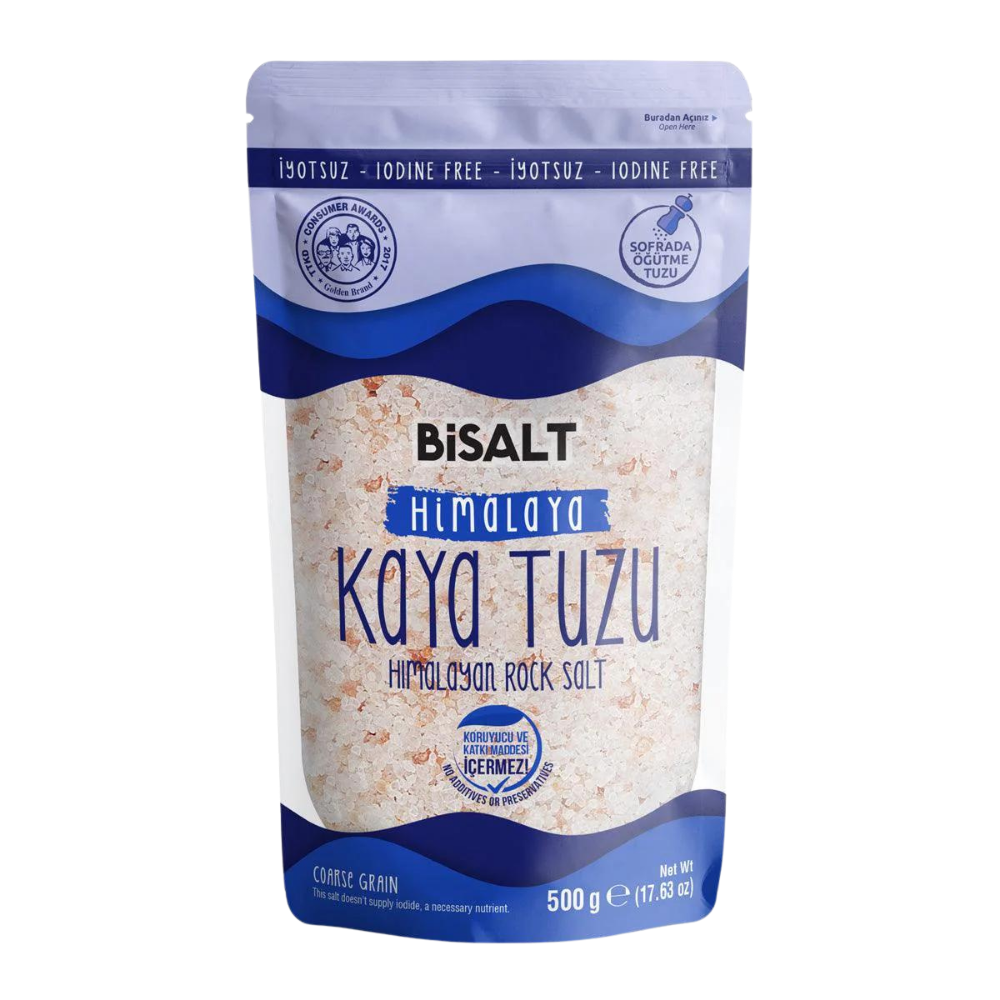 BİSALT HİMALAYA KAYA TUZU İRİ 500 GRTUZBİSALTBIS.HMLY.0005