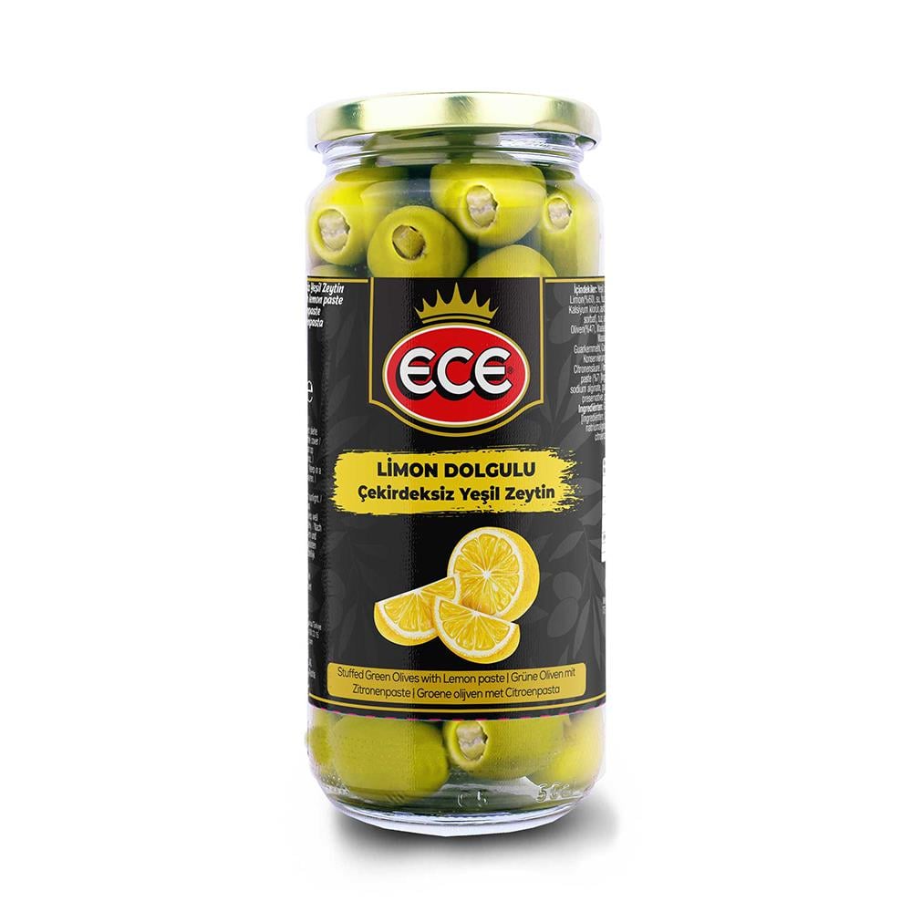 ECE YEŞİL ZEYTİN  LİMON DOLGULU  480 GRYEŞİL ZEYTİNECE4937