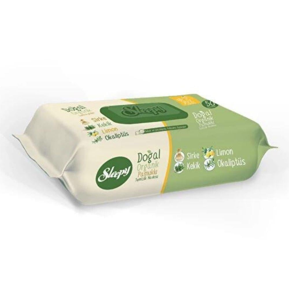 SLEEPY DOĞAL&ORGANİK TEM HAVLUSU 50 liYÜZEY TEMİZLİK HAVLUSUSLEEPY28003246