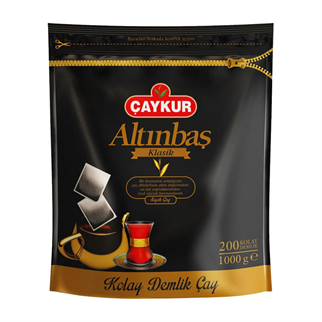 ÇAYKUR EDT ALTINBAŞ KOLAY DEMLİK POŞET ÇAY 1000 GR 200 LÜDEMLİK POŞET ÇAYÇAYKUR178500