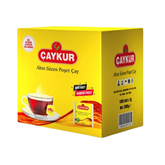 ÇAYKUR EDT ALTIN SÜZEN POŞET ÇAY 2 GR 1000'LİDEMLİK POŞET ÇAYÇAYKUR179700
