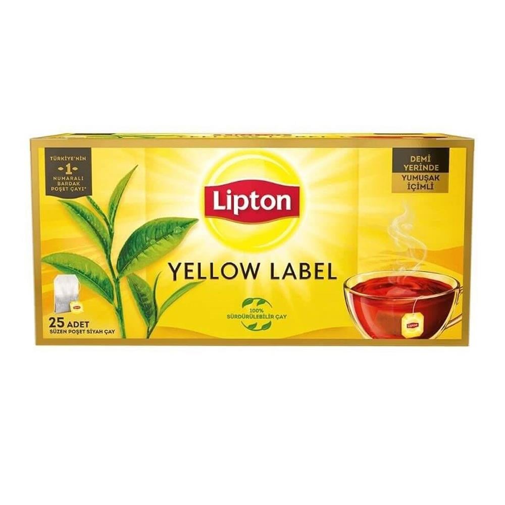 LİPTON YELLOW LABEL POŞET ÇAY 25'Lİ 50 GRBARDAK POSET ÇAYLİPTON20039146