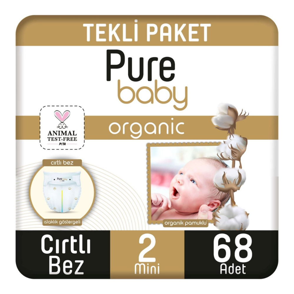 PURE BABY 3-6 KG 68 ADETBEBEK BEZİPURE BABY28004723