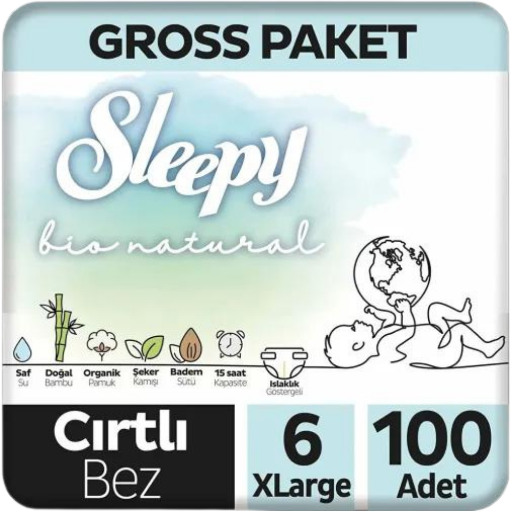 SLEEPY BİO NTRL GROSS XL 100 lüBEBEK BEZİSLEEPY28006574