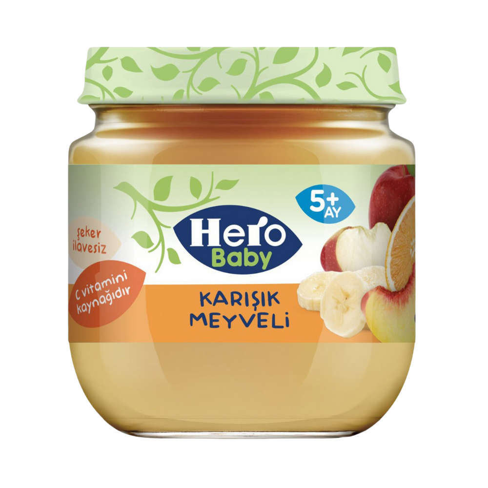 HERO BABY KARIŞIK MEYVELİ 125 GRBEBEK MAMASIHERO BABAY0556402