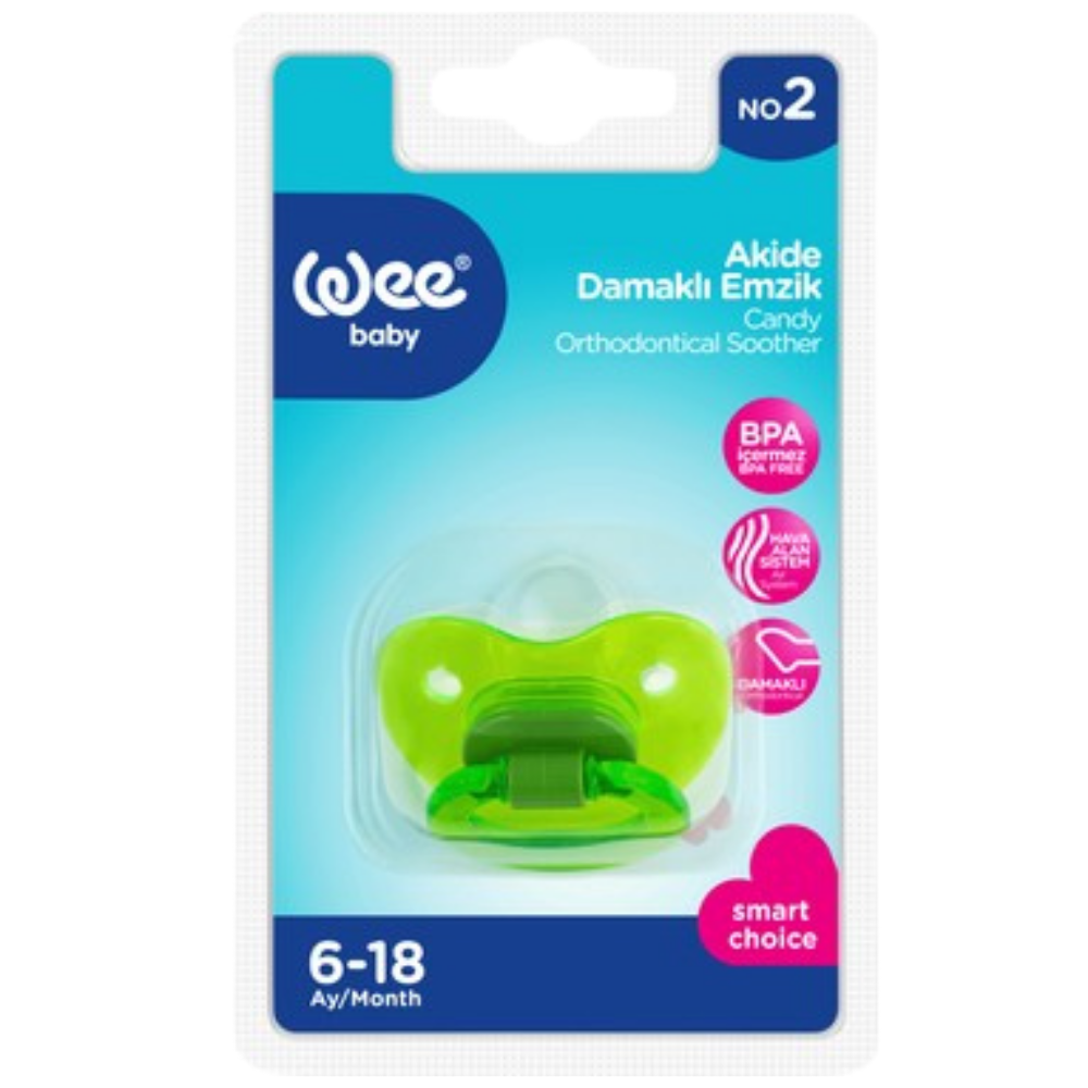 WEE BABY AKİDE SİLİKON DAMAKLI EMZİK NO:2BESLENME ARÇLARIWEE BABY8.25.112