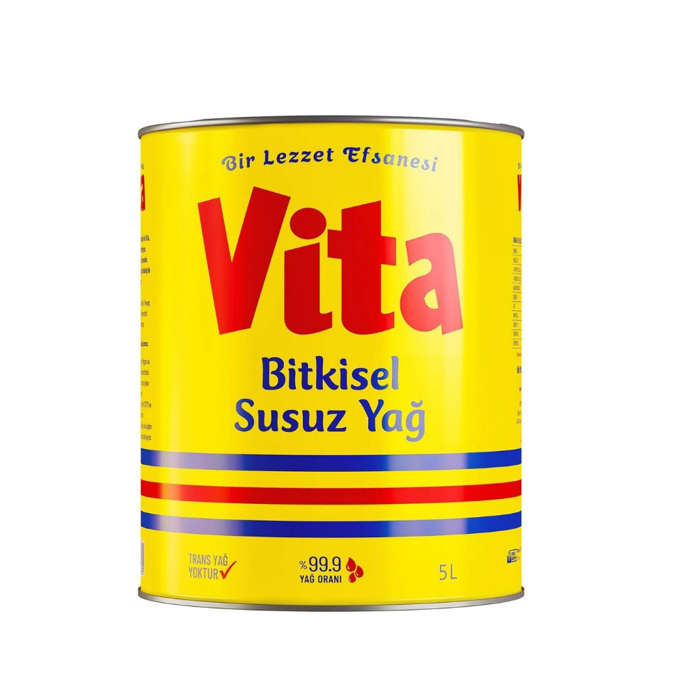 VİTA BİTKİSEL SUSUZ YAĞ 5 LTBİTKİSEL YAĞVİTAVITA5