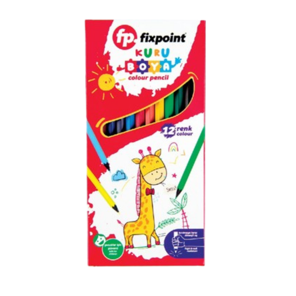 FİXPOİNT KURU BOYA 12 Lİ TAM BOY P-0776BOYAFİXPOİNT56001.4096