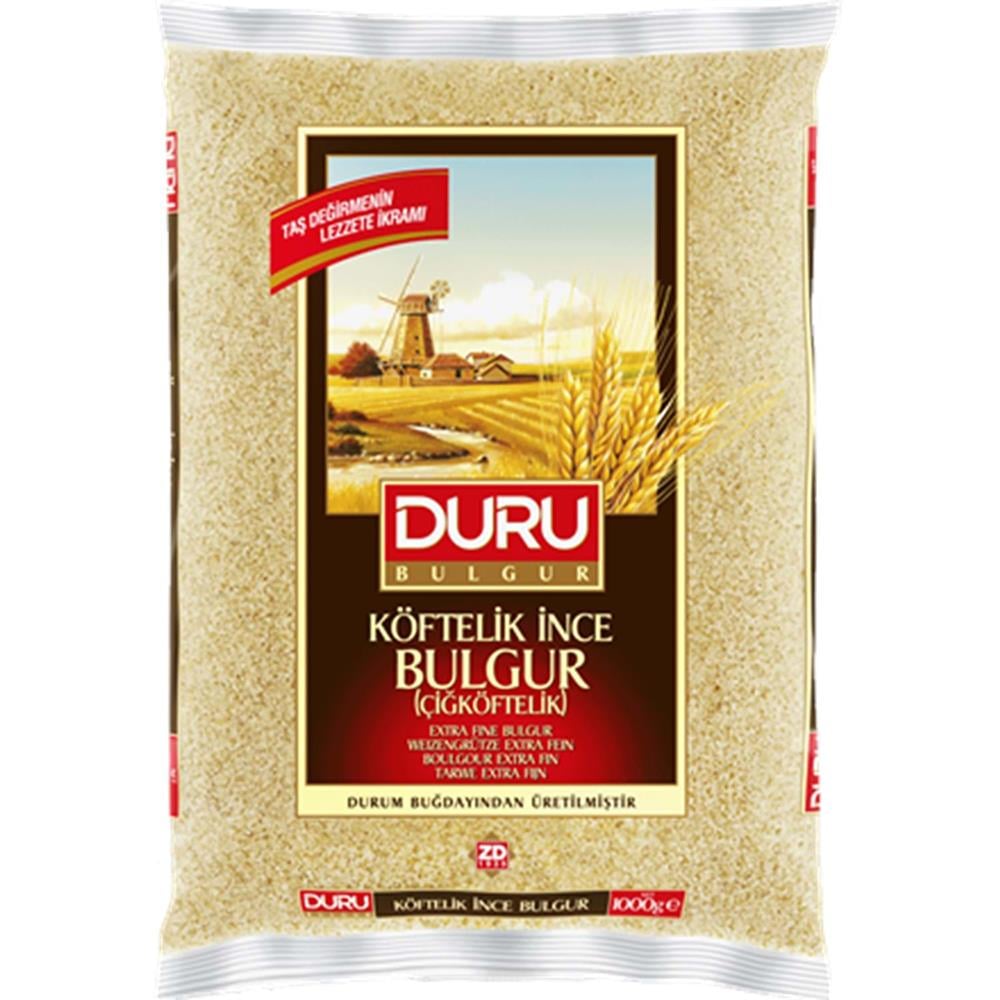 DURU ÇİĞ KÖFTELİK BULGUR (KÖFTELİK İNCE) 1000GR