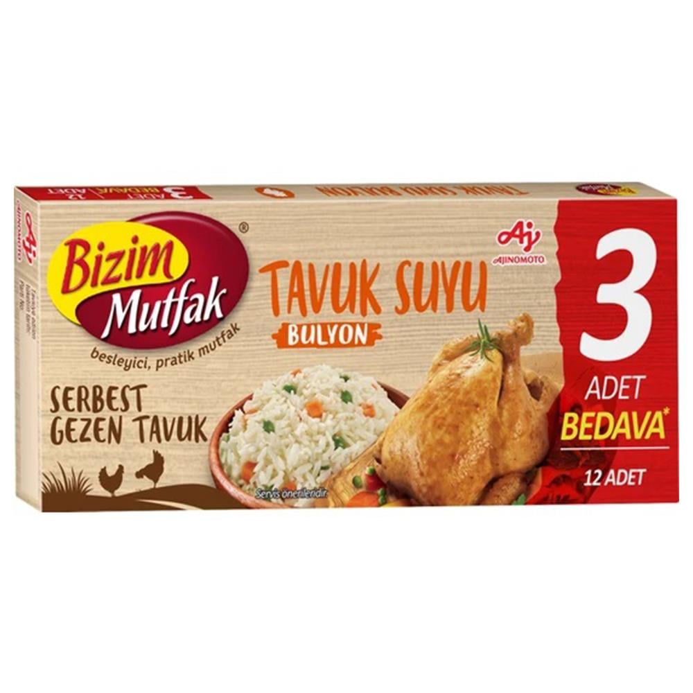 BİZİM MUTFAK BULYON GEZEN TAVUK 120 G 12 LİBULYONBİZİM0644610