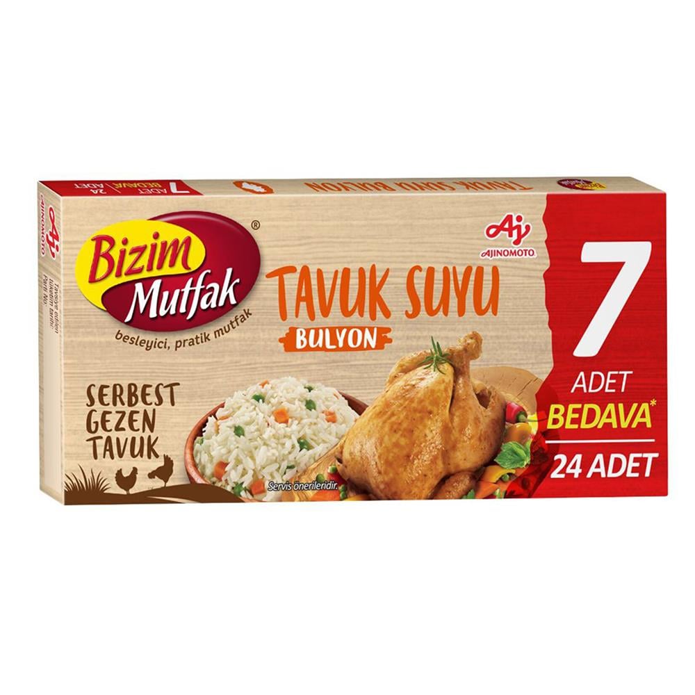BİZİM MUTFAK BULYON GEZEN TAVUK 240G X 24 LÜBULYONBİZİM0644613