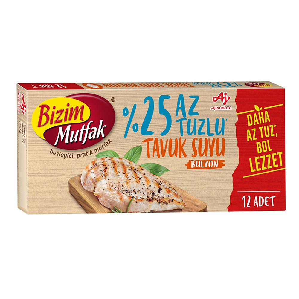 BİZİM MUTFAK AZ TUZLU TAVUK BULYON 120 G 12 LİBULYONBİZİM0645207