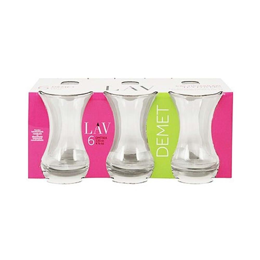 LAV DMT303E DEMET ÇAY BARDAĞI 6'LIcam ürünleriLAVL8692952098031