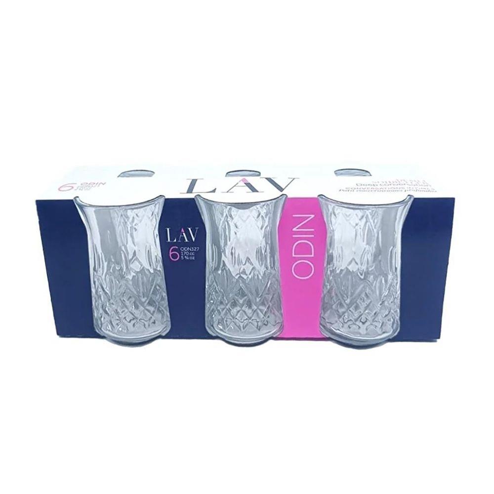 LAV ODN327E ODIN 6'LI ÇAY BARDAĞI 170 CCcam ürünleriLAVL8692952249105