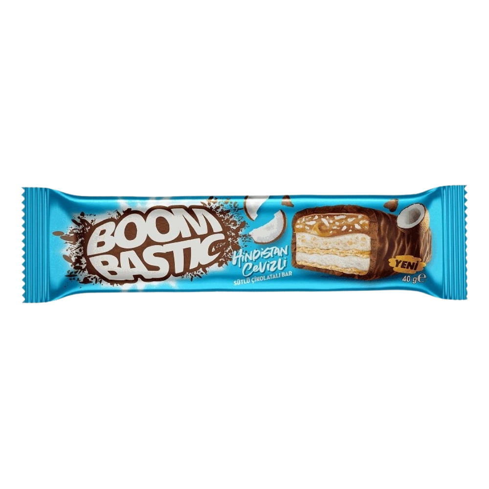 ŞÖLEN BOOMBASTIC HİNDİSTAN CEVİZLİ BAR GOFRET 40 GRÇİKOLATALI BARMarkasızMA.GOF.9811.00