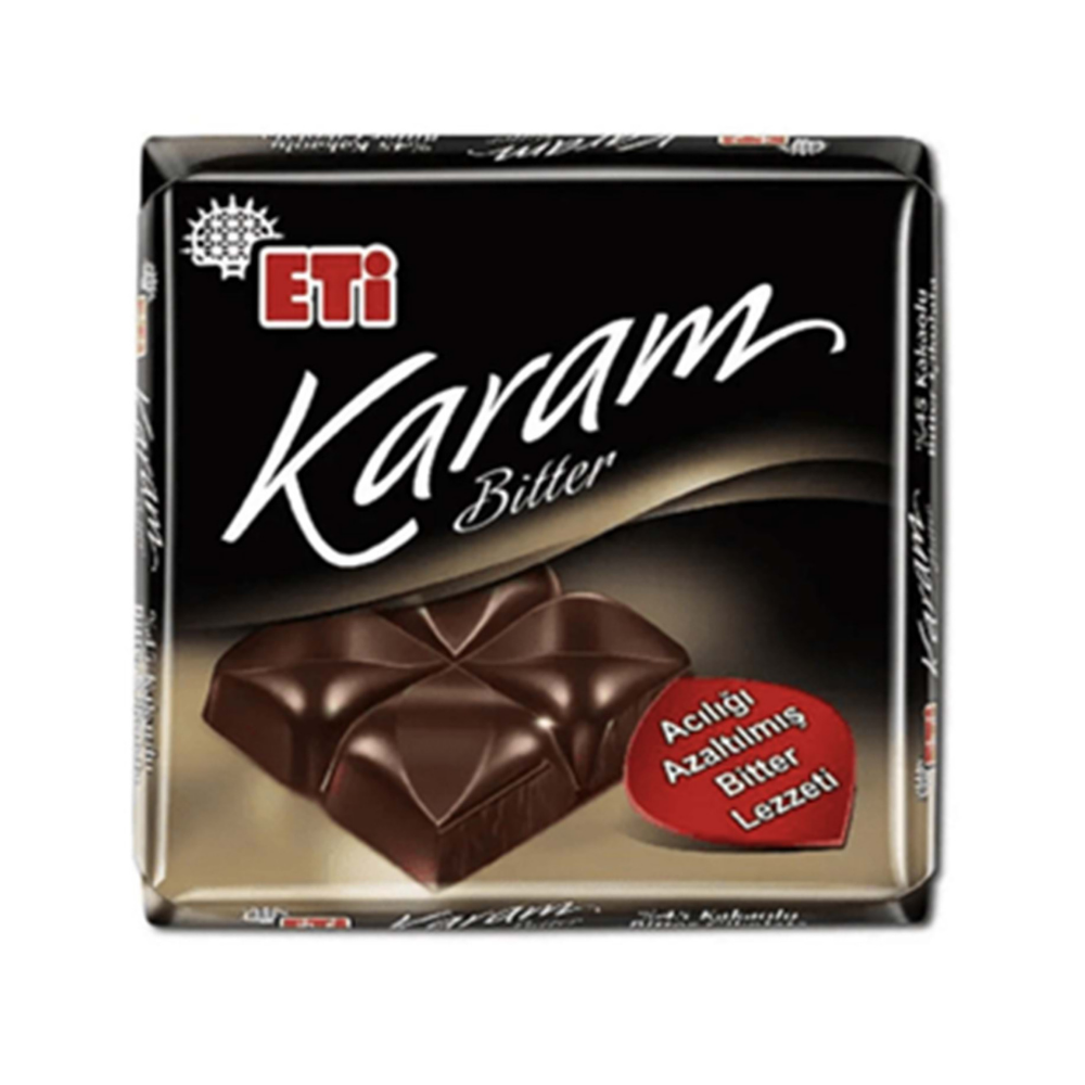 ETİ KARAM %45 BİTTER ÇİKOLATA 60 GÇİKOLATALI GÖFRETETİ1780500