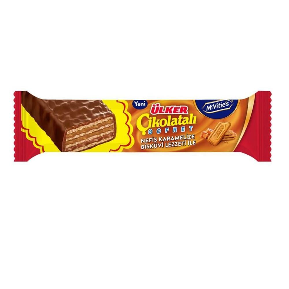 ÜLKER ÇİKOLATALI GOFRET MCVİTİE'S BİSKÜVİLİ 30 GRÇİKOLATALI GÖFRETÜLKER136605