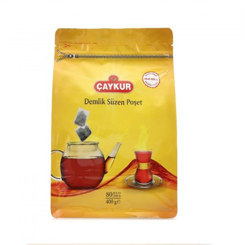 ÇAYKUR DEMLİK SÜZEN POŞET ÇAYI 400 GRDEMLİK POŞET ÇAYÇAYKUR110354