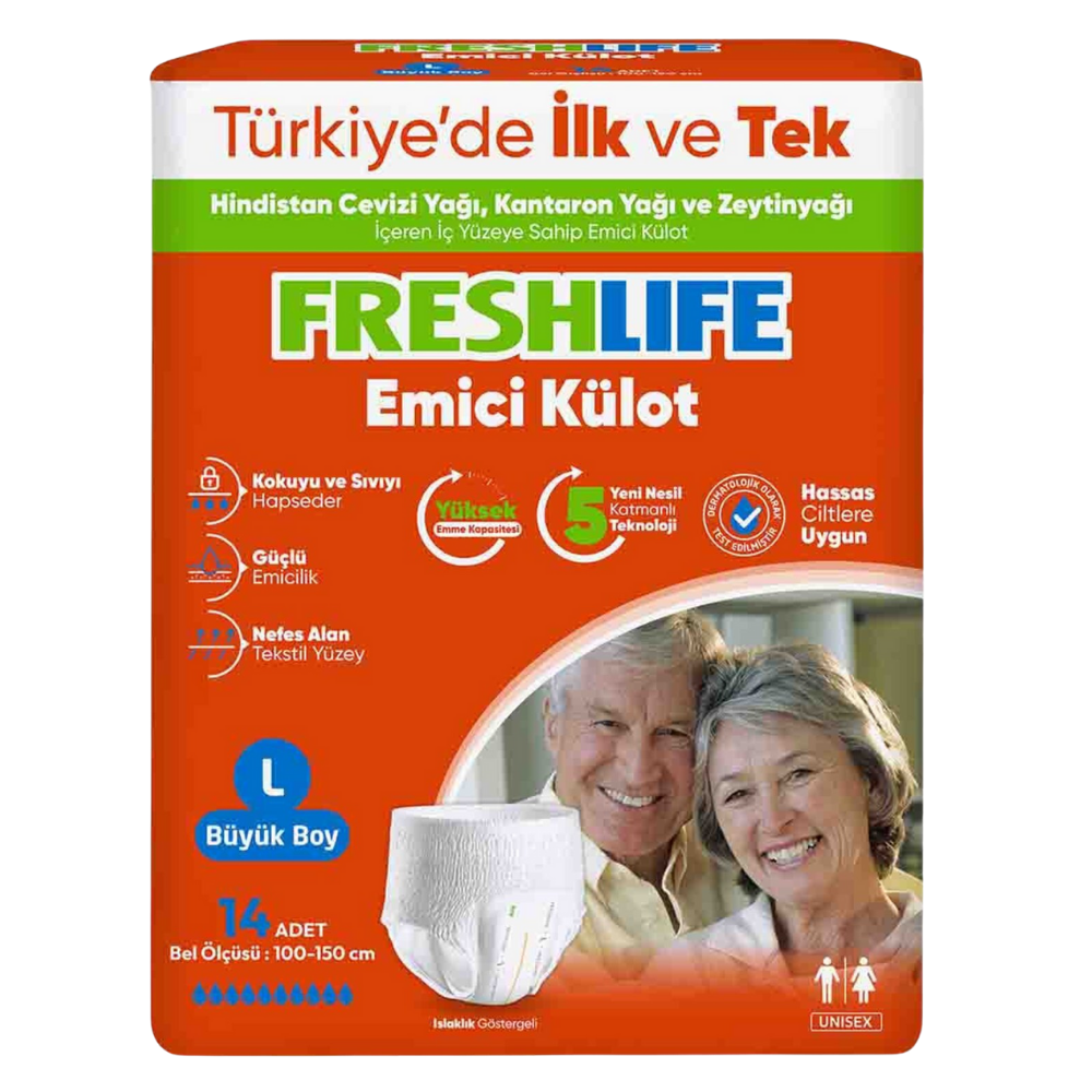 FRESHLIFE EMİCİ KÜLOT LARGE 14 LÜHASTA BAKIM ÜRÜNLERİFRESHLİFE28007028