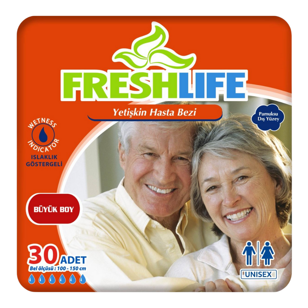 FRESHLİFE HASTA BEZİ LARGE 30 LUHASTA BAKIM ÜRÜNLERİFRESHLİFE9943