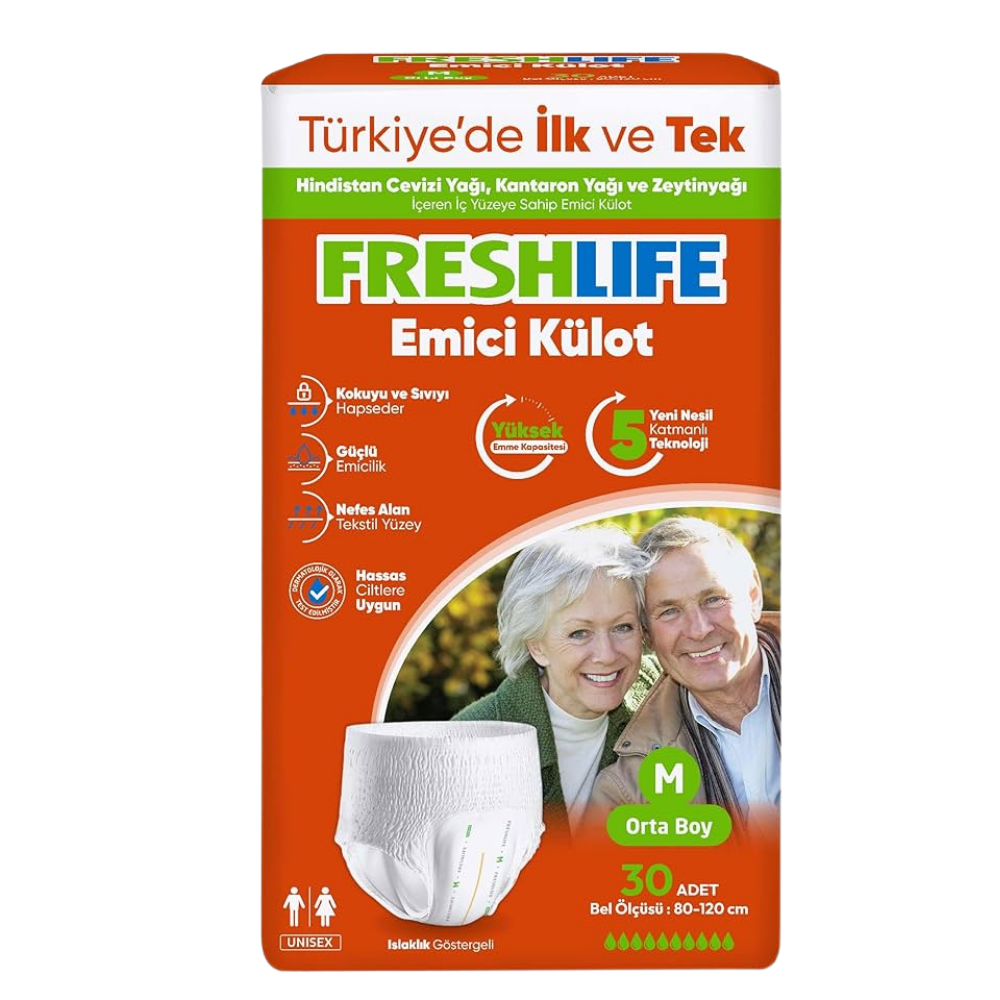 FRESHLIFE EMİCİ KÜLOT BEZ 30 LU MHASTA BAKIM ÜRÜNLERİFRESHLİFE9944