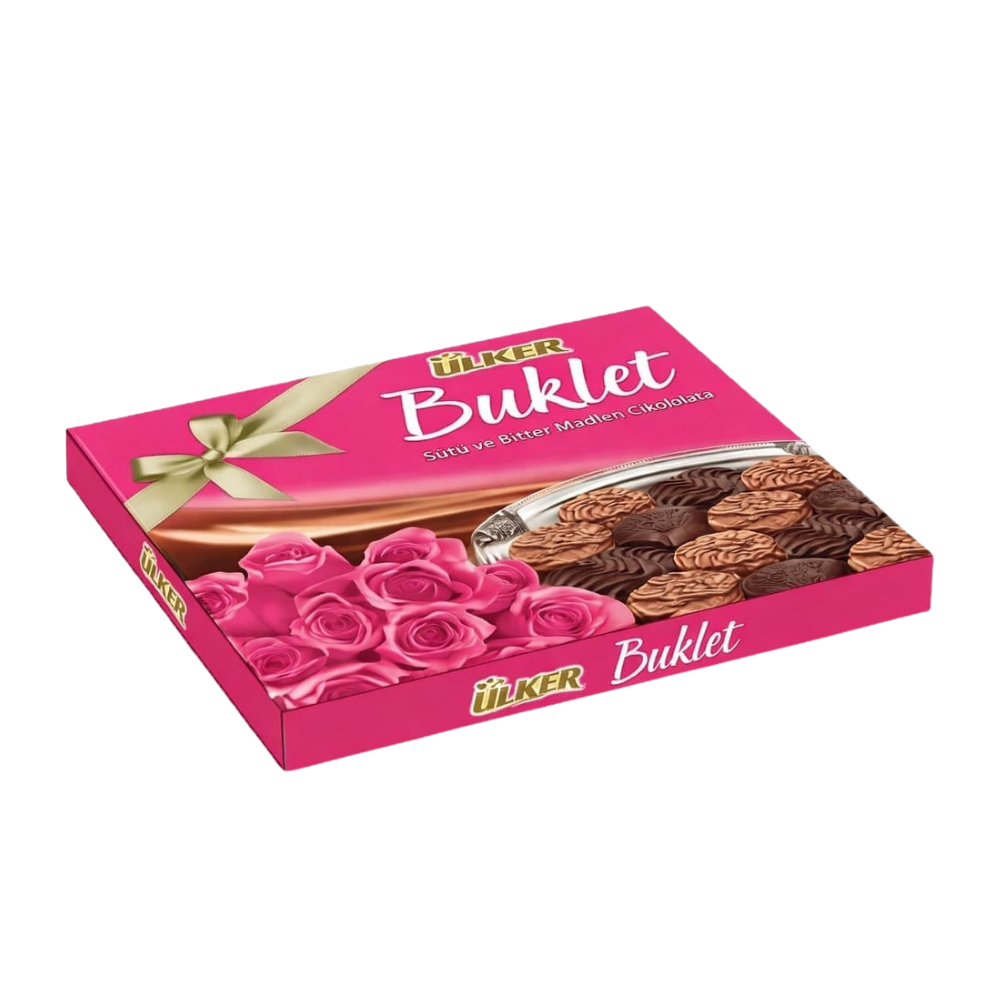 ÜLKER BUKLET MADLEN PEMBE 208 GRHEDİYELİK ÇİKOLATAÜLKER0032702