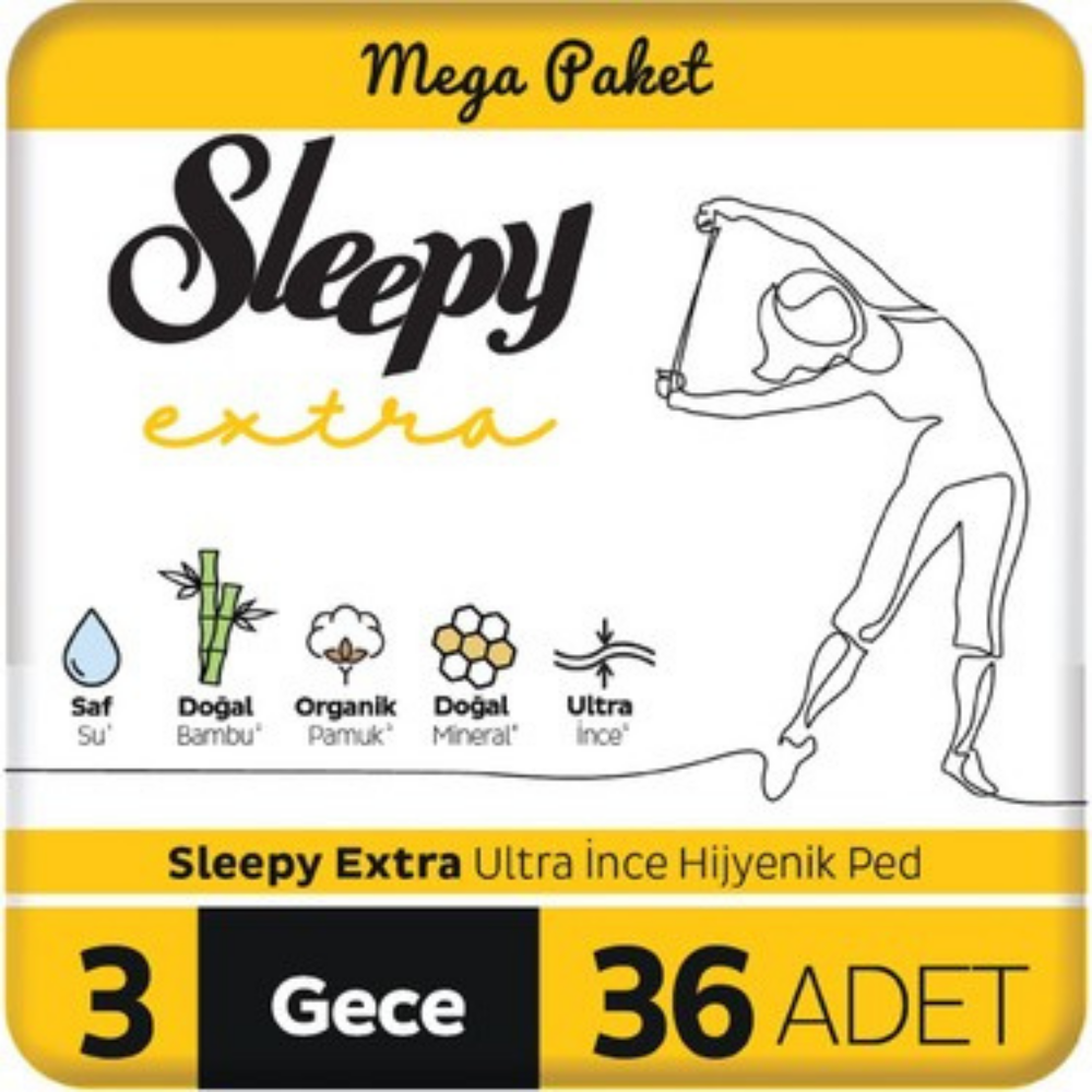 SLEEPY EXTRA MEGA GECE 36'LIHİJYENİK PEDSLEEPY28005382