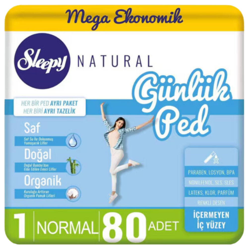 SLEEPY MEGA GÜNLÜK PED NORMAL 80'LİHİJYENİK PEDSLEEPY402-28003544