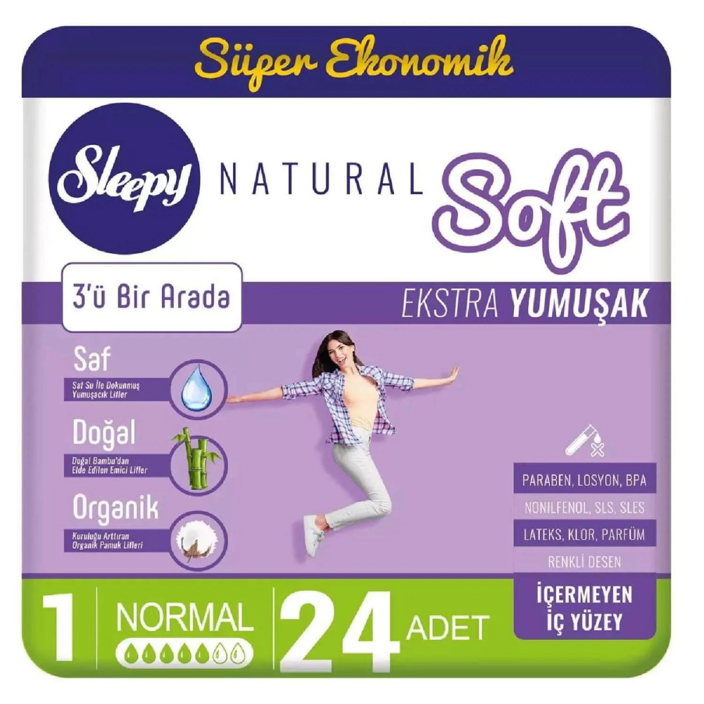 SLEEPY BIO SOFT SÜPER ECO NORMAL 24'LÜHİJYENİK PEDSLEEPY402-28004926
