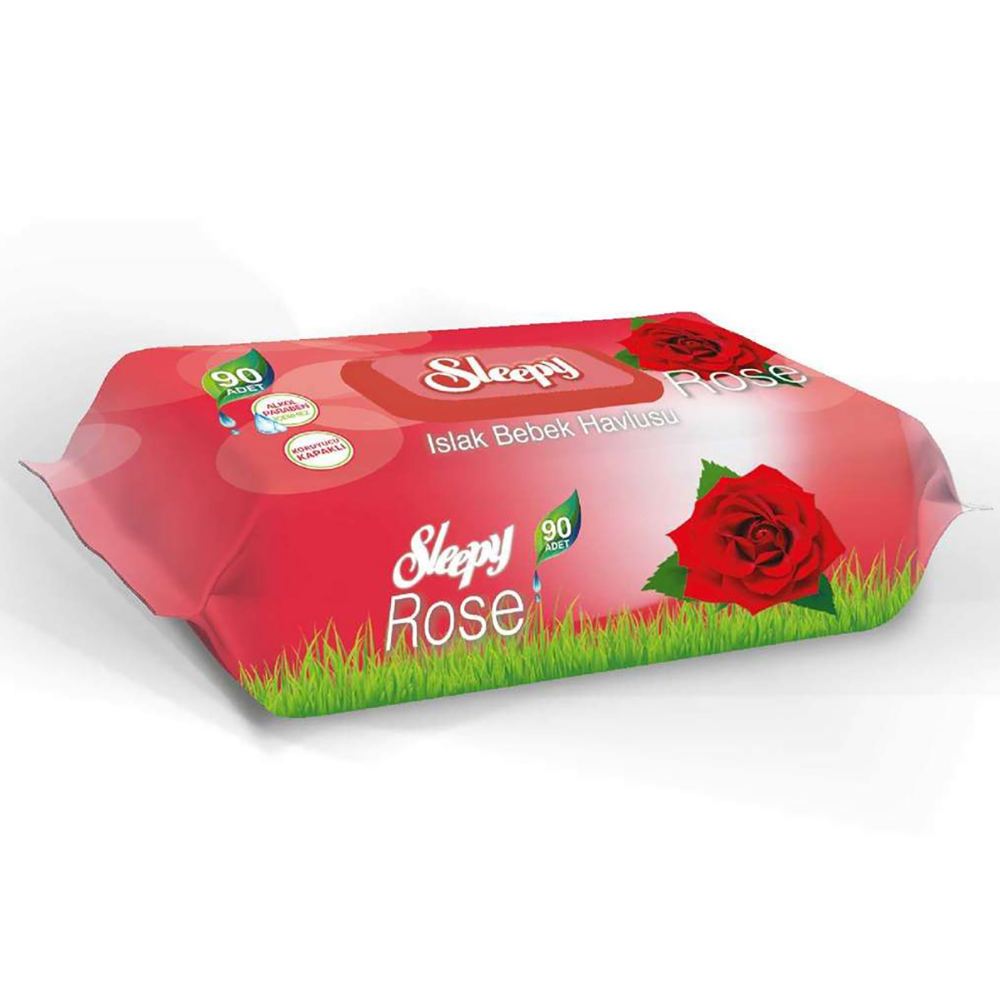 SLEEPY ISLAK HAVLU GÜL KOKULU 90'LIISLAK MENDİLSLEEPY28002023