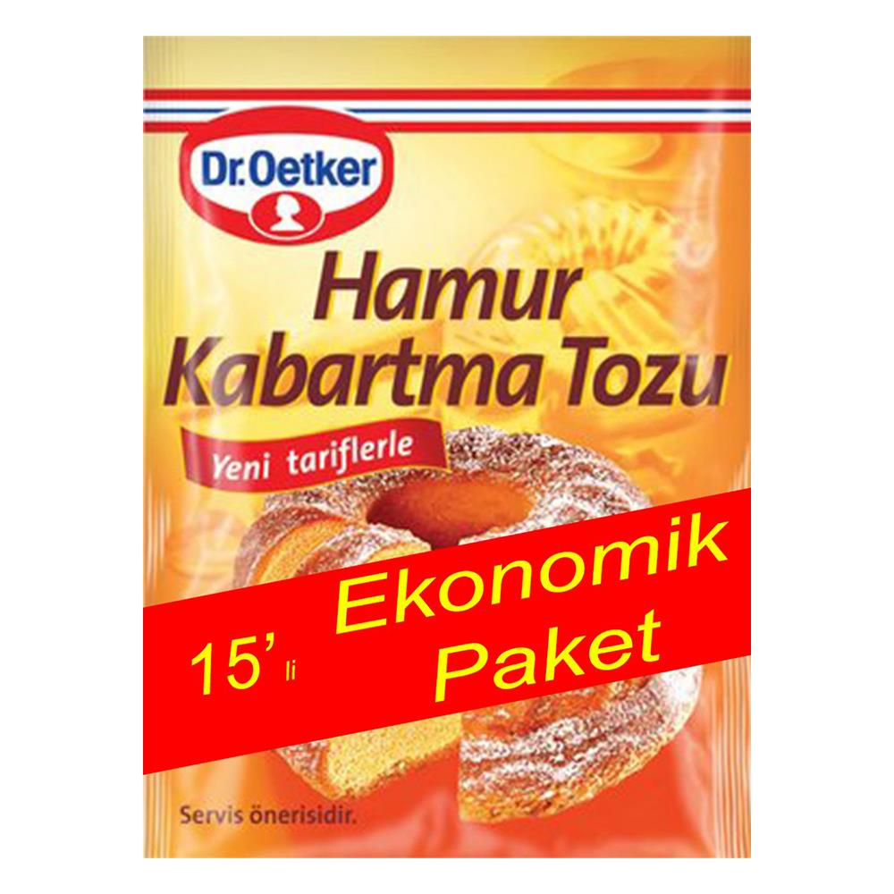 DR.OETKER HAMUR KABARTMA TOZU 15'LİKABARTMA TOZU VANALİN ŞEKERİDR.OETKER109852