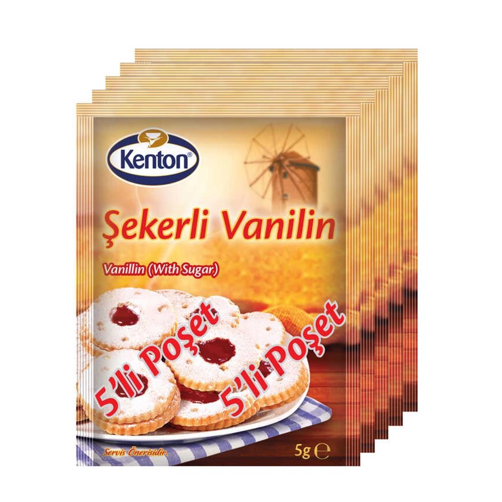 KENTON VANİLİN 5'LİKABARTMA TOZU VANALİN ŞEKERİKENTONKNT8690547030022