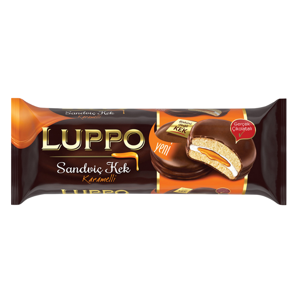 ŞÖLEN LUPPO SANDVİÇ KEK KARAMELLİ 182 GRKAPLAMALI BİSKÜVİMarkasızMA.KEK.5909.00