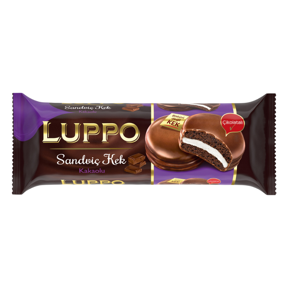 ŞÖLEN LUPPO SANDVİÇ KEK KAKAOLU 184 GRKAPLAMALI BİSKÜVİMarkasızMA.KEK.5912.00