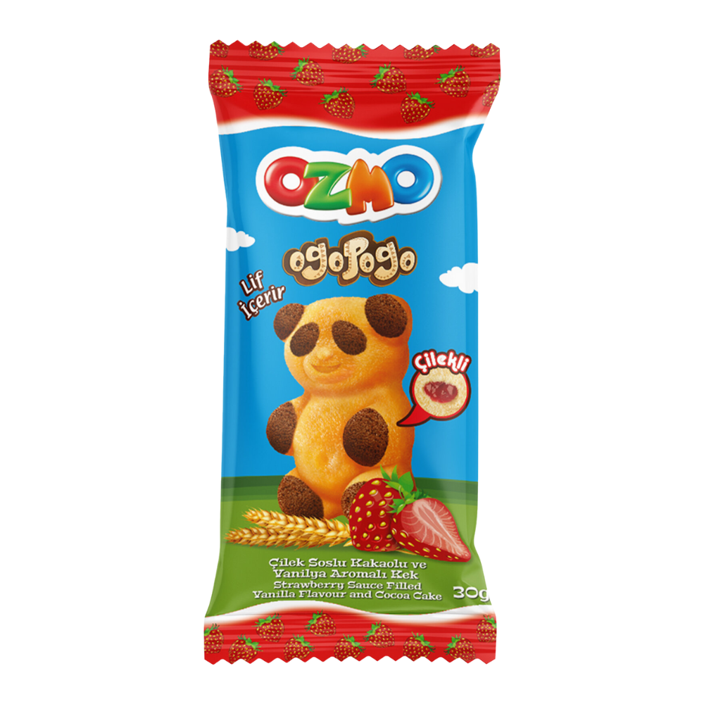 ŞÖLEN OZMO OGOPOGO ÇİLEKLİ KEK 30 GRKAPLAMALI BİSKÜVİMarkasızMA.KEK.5983.02