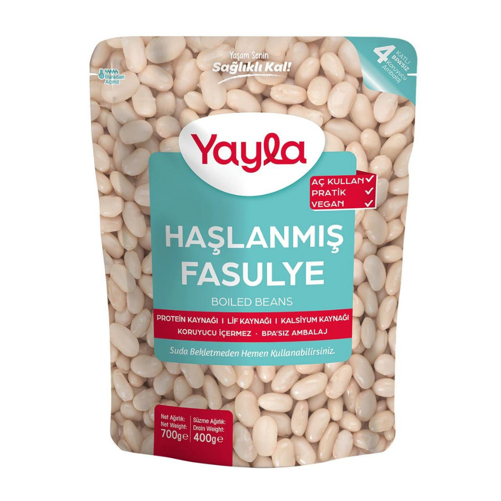 YAYLA HAŞLANMIŞ FASULYE 700 GRKategorisizMarkasızS8693374253602