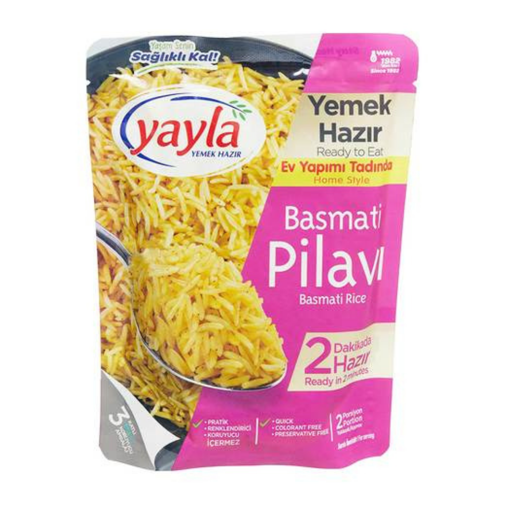 YAYLA BASMATİ PİRİNÇ PİLAVI 250 GRKategorisizMarkasızS8693374257761