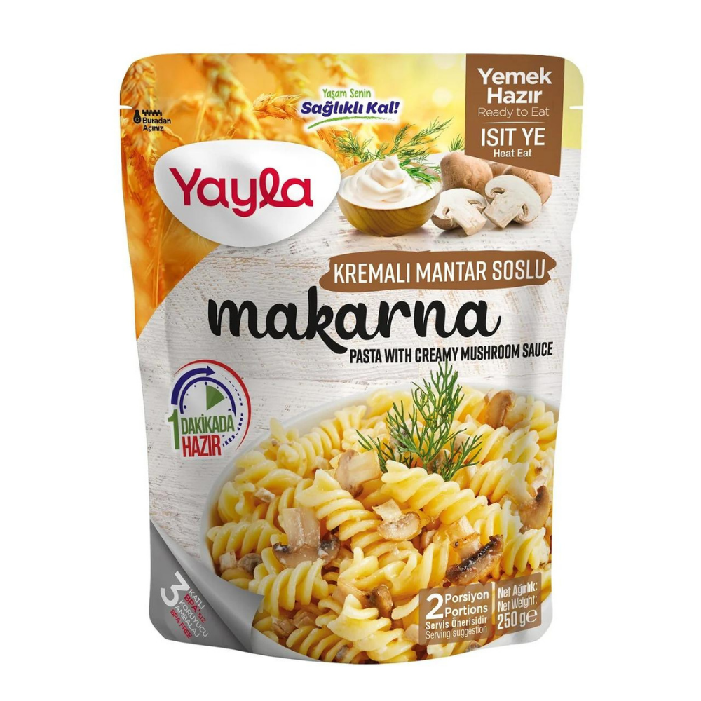 YAYLA KREMALI MANTAR SOSLU MAKARNA 250 GRKategorisizMarkasızS8693374270777